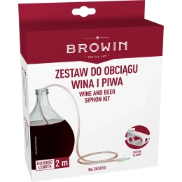 Wężyk do obciągu wina z zaciskiem