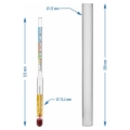Wskaźnik zawartości alkoholu + menzurka, długość 21cm, zakres 0-100%. Więcej produktów w sklepie www.domowaspizarnia.pl3.webp