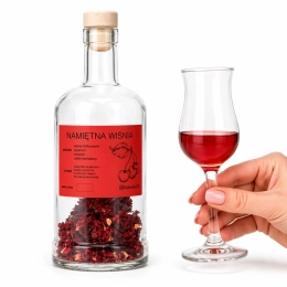 Zestaw do nalewek NAMIĘTNA WIŚNIA w butelce