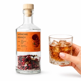 Zestaw do nalewek WIŚNIOWE BRANDY w butelce