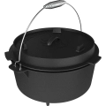 Kociołek wiszący z patelnią, 2w1, żeliwny 9l + 3l2.webp