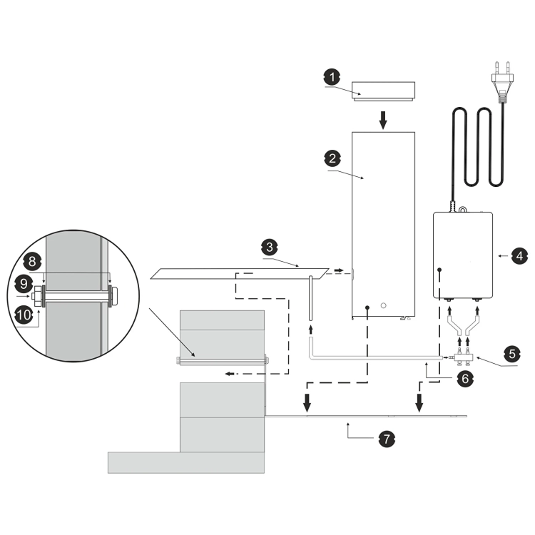 generator dymu z popielnikiem, wędzarnia generator dymu, generator dymu do wędzarni, generator dymu zimnego, dymogenerator z popielnikiem, akcesoria do wędzenia, urządzenie do wędzenia mięsa, generator dymu stal nierdzewna8.webp