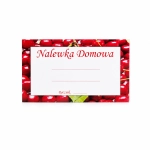 Etykieta 80x45 nalewka domowa WIŚNIA