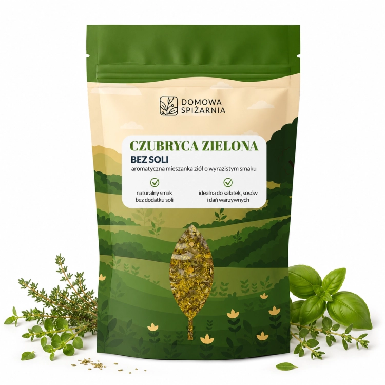 aranżacja1_czubryca zielona bez soli, przyprawa bez soli, czubryca do ziemniaków, przyprawa ziołowa, przyprawa do warzyw, czubryca do mięsa, przyprawa do gril.png