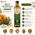 plansza_olej z pestek dyni, olej dyniowy, olej tłoczony na zimno, naturalny olej z pestek dyni, olej do sałatek, olej do dressingów, olej roślinny, olej do warzyw, olej do twarożku.png