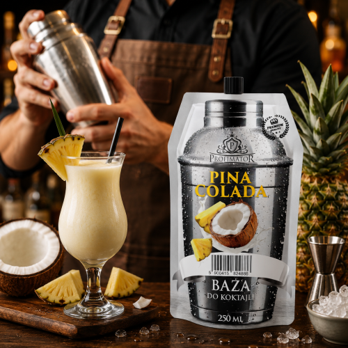 zaprawka do alkoholu pina colada, naturalna zaprawka pina colada, kokosowa zaprawka do alkoholu, ananasowa zaprawka do drinków, domowa pina colada, zaprawka do rumu, tropikalny aromat do alkoholu, zaprawka 250 ml.png