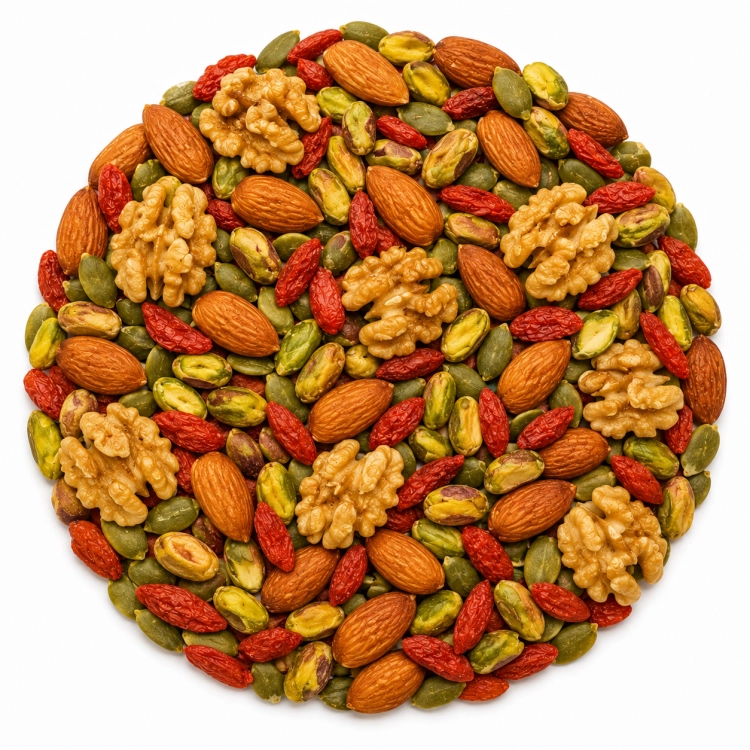 luz_brain fuel, przekąska na koncentrację, mix orzechów i jagód goji, przekąska do pracy, przekąska do nauki, orzechy i pestki dyni, zdrowa przekąska do biura, pistacje bez.png