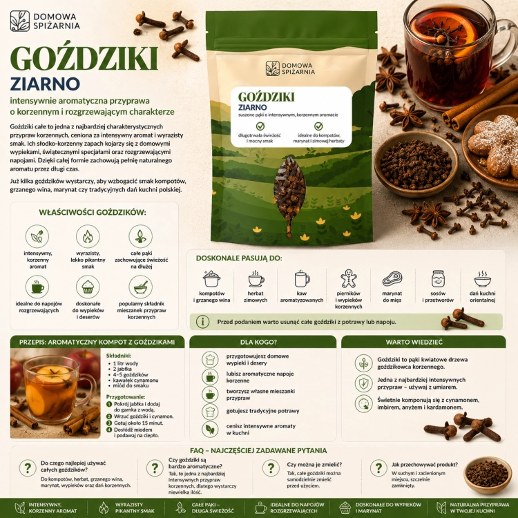 plansza_goździki całe, przyprawa korzenna, goździki do grzańca, goździki do herbaty, goździki do piernika, przyprawy świąteczne, całe goździki zastosowanie, naturalne prz.png