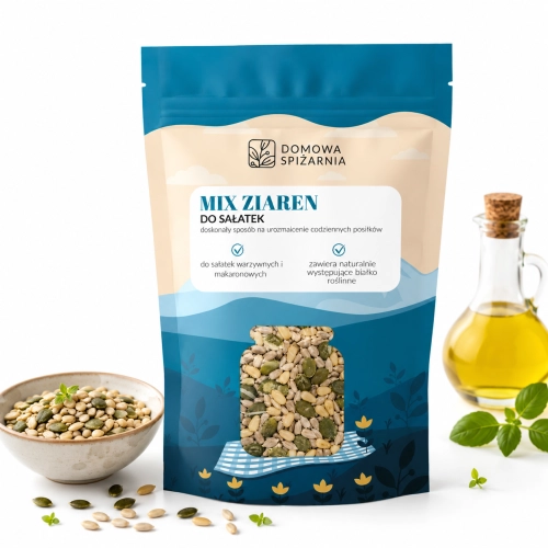 aranżacja1_mix ziaren do sałatek, mieszanka ziaren do sałatek, ziarna do sałatki, posypka do sałatek, zdrowy mix ziaren, mieszanka nasion do sałatek, pestki i ziarna do sałatek,.png