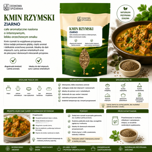 kmin rzymski ziarno, kumin, cumin seeds, przyprawa orientalna, kmin do curry, kmin rzymski do chilli con carne, przyprawy kuchni indyjskiej, kmin rzymski zastosowanie (1).png