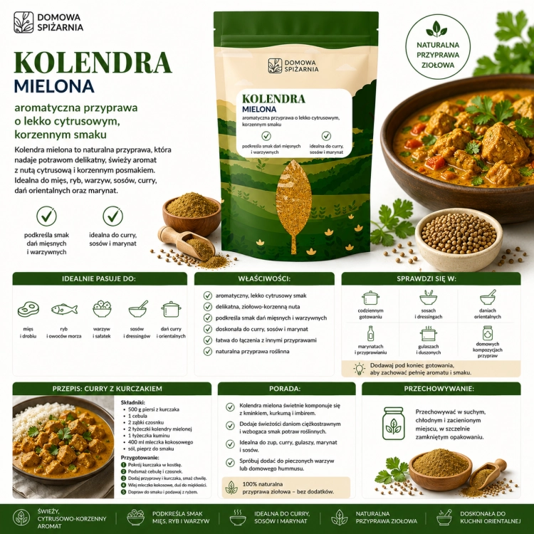 kolendra mielona, mielona kolendra, przyprawa kolendra, kolendra do marynat, kolendra do curry, przyprawy orientalne, kolendra do mięsa, kolendra do kiełbas, przyprawy azjatyckie, aro (1).png