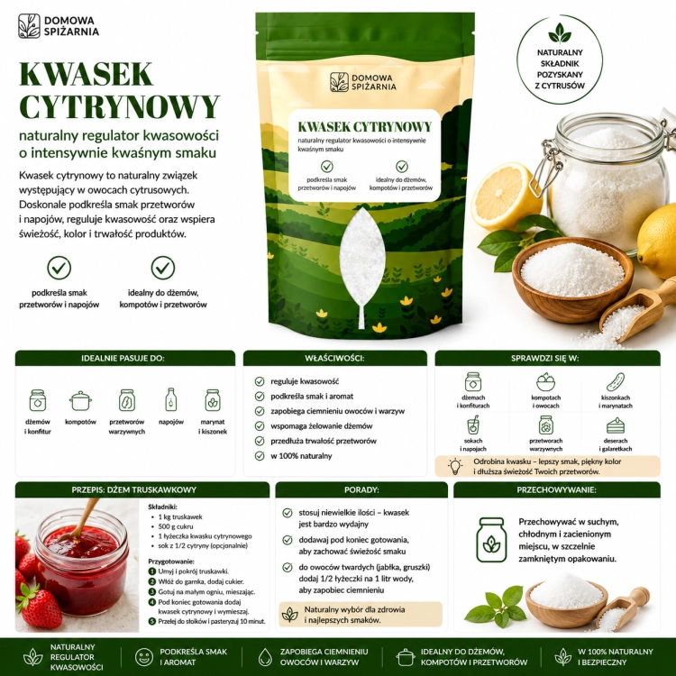 kwasek cytrynowy, kwas cytrynowy spożywczy, dodatek do przetworów, kwasek do dżemów, kwasek do soków, kwasek do lemoniady, składniki do przetworów, dodatki spożywcze, kwasek do deseró (1).png