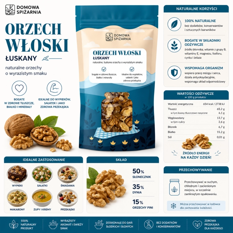 orzech włoski łuskany, orzechy włoskie, łuskane orzechy włoskie, orzechy do ciast, orzechy do wypieków, orzechy do musli, naturalne orzechy, dodatki do deserów, orzechy do sałatek, bak (3).png