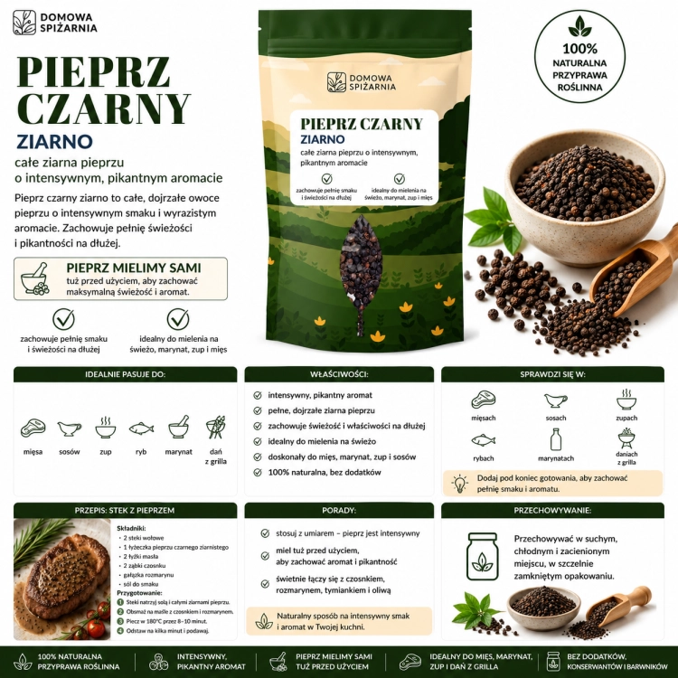 pieprz czarny ziarnisty, pieprz czarny ziarno, pieprz do młynka, pieprz do marynat, przyprawa do mięsa, pieprz do kiełbas, pieprz do sosów, przyprawy naturalne, pieprz do rosołu (4).png