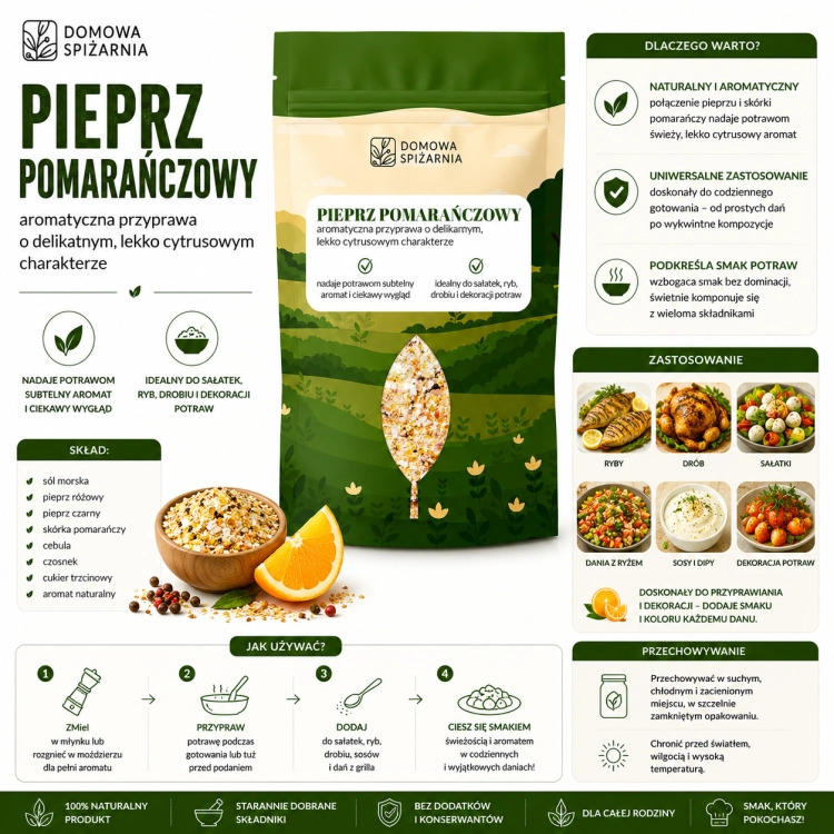 pieprz pomarańczowy, pomarańczowy pieprz, pieprz dekoracyjny, pieprz do sałatek, pieprz do ryb, pieprz do drobiu, przyprawa gourmet, kolorowy pieprz, pieprz do młynka, ekskluzywn (3).png