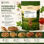 Pomidory z czosnkiem i bazylią to aromatyczne połączenie inspirowane kuchnią włoską. Idealne do makaronów, pizzy, sosów, sałatek oraz śródziemnomorskich potraw (3).png