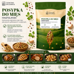 Posypka do Mięs Maspolanka z marchwią, papryką, cebulą, gorczycą i pieprzem. Idealna do pieczonych mięs, wędlin, szynek oraz pasztetów (2).png