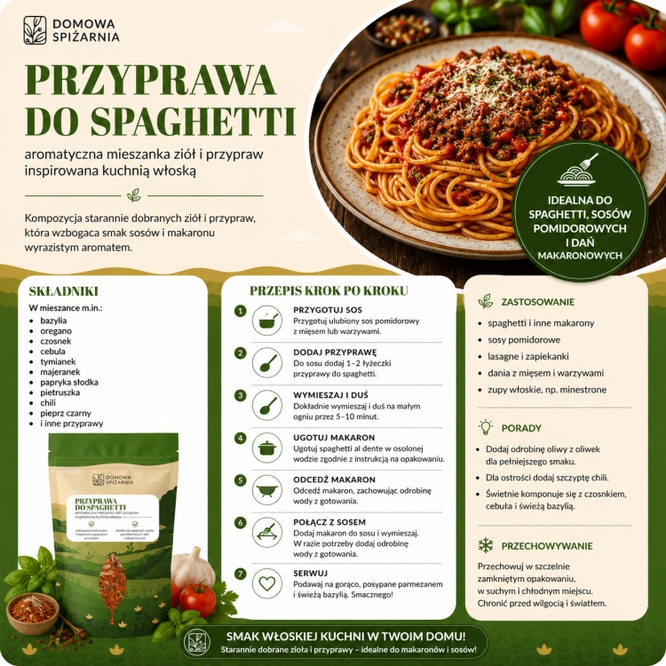 przyprawa do spaghetti, przyprawa do makaronu, przyprawa do sosu pomidorowego, przyprawa włoska, mieszanka do spaghetti, przyprawa do lasagne, przyprawa do sosów, przyprawa z .png