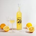 butelka futura 500ml satynowa z nadrukiem cytrynówka, elegancka butelka na nalewkę cytrynową, szkło do domowych nalewek (3.jpg