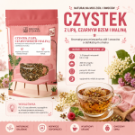czystek z lipą, czystek z maliną, czystek z czarnym bzem, herbata z czystkiem, mieszanka ziołowa, napar z czystka, herbata ziołowo-owocowa, czystek herbata, natur (1).png