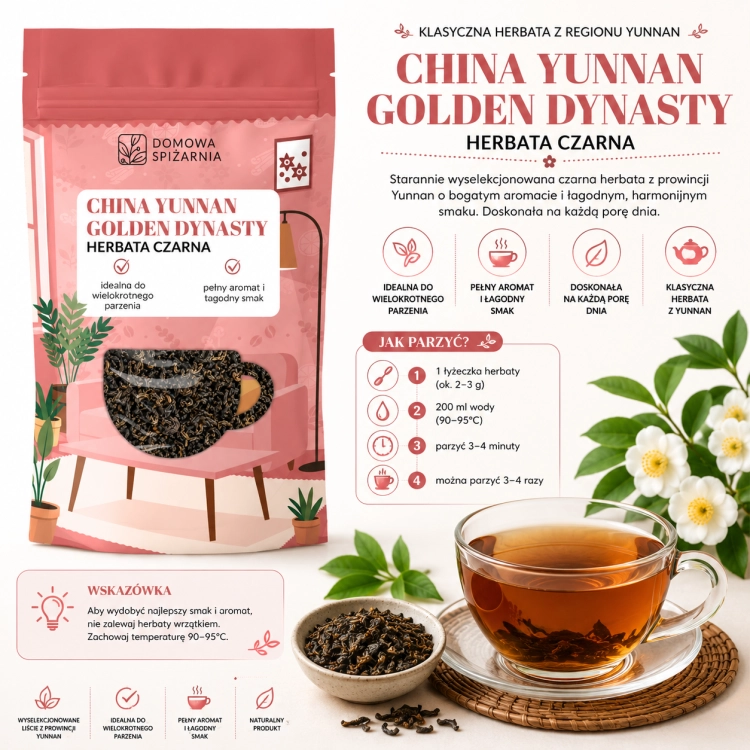 China Golden Dynasty, herbata China Golden Dynasty, czarna herbata liściasta, herbata premium, chińska herbata czarna, herbata z Chin, herbata ze złotymi tipsa (1).png