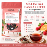 herbata malinowa panna cotta, herbata malinowa, czarna herbata z maliną, herbata z kokosem, herbata z pomarańczą, herbata deserowa, herbata liściasta z malinami, .png