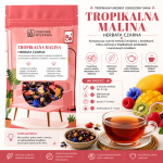 herbata Tropikalna Malina, herbata owocowa, herbata z maliną, herbata z mango, herbata z truskawką, herbata z hibiskusem, napar owocowy, herbata z owocami liofilizowanymi, he (1).png