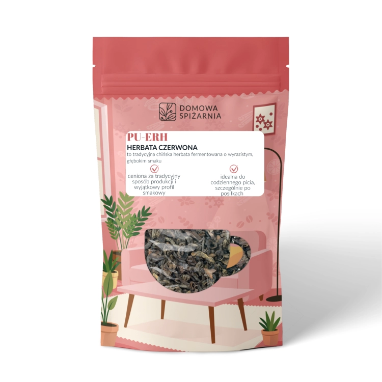 herbata Pu-Erh, herbata czerwona Pu-Erh, czerwona herbata liściasta, Pu-Erh liściasta, herbata z Yunnan, chińska herbata Pu-Erh, herbata fermentowana, herbata czerwo (3).png