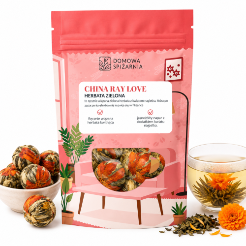 herbata kwitnąca Ray Love, herbata kwitnąca, flowering tea, zielona herbata kwitnąca, herbata z nagietkiem, herbata premium, herbata prezentowa, herbata w kulce, chińs (3).png