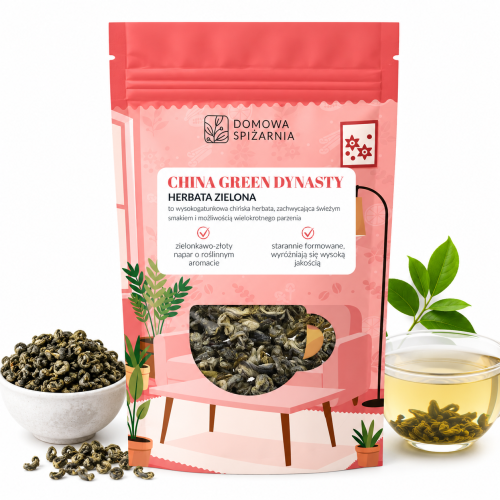 Green Dynasty, herbata Green Dynasty, zielona herbata liściasta, Green Snail Tea, chińska zielona herbata, herbata premium, zielona herbata perełki, herbata do wi (3).png