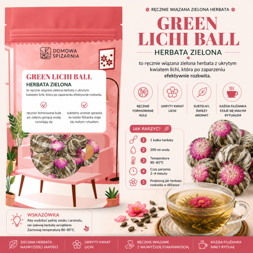 green lichi ball, herbata green lichi ball, herbata kwitnąca, zielona herbata kwitnąca, flowering tea, herbata w kulce, zielona herbata premium, herbata prezentowa, ręczni (3).png