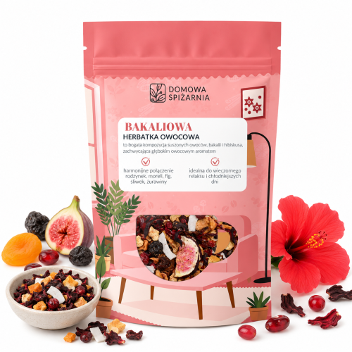 Bakaliowa Uwertura, herbata Bakaliowa Uwertura, herbata owocowa, herbata z bakaliami, herbata z figą, herbata z morelą, herbata z rodzynkami, herbata z hibiskusem, owocowy n (1).png