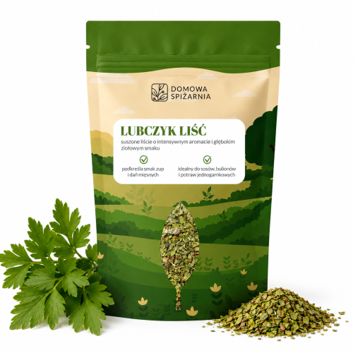 lubczyk, suszony lubczyk, lubczyk do rosołu, przyprawa do zup, zioła do bulionu, lubczyk do sosów, przyprawy kuchni polskiej, aromatyczne zioła, przyprawy naturalne, lubczyk suszony (5).png