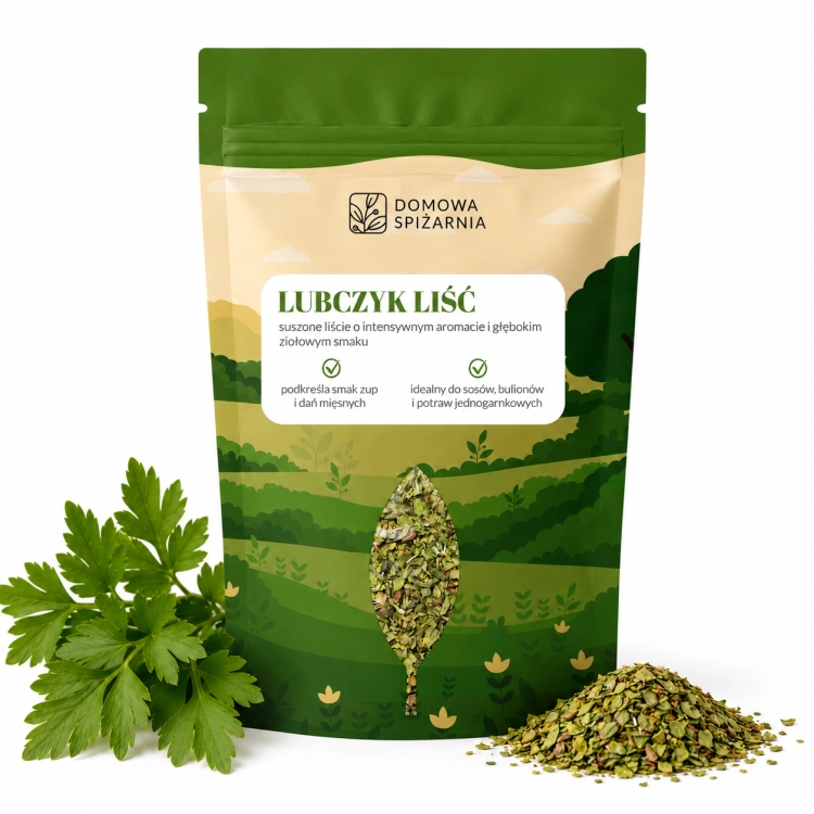 lubczyk, suszony lubczyk, lubczyk do rosołu, przyprawa do zup, zioła do bulionu, lubczyk do sosów, przyprawy kuchni polskiej, aromatyczne zioła, przyprawy naturalne, lubczyk suszony (5).png