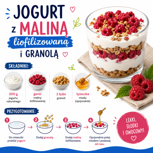 malina liofilizowana, liofilizowane maliny, owoce liofilizowane, maliny do owsianki, maliny do jogurtu, maliny do musli, maliny do smoothie, maliny do deserów, naturalna przekąs (4).png