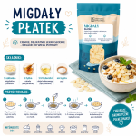 migdały w płatkach, płatki migdałowe, migdały płatkowane, migdały do ciast, migdały do deserów, migdały do owsianki, migdały do musli, migdały do sałatek, bakalie premium, naturalne mig (1).png