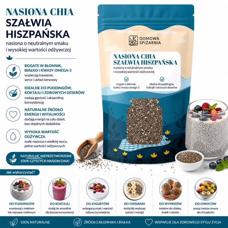 nasiona chia, szałwia hiszpańska, chia, nasiona chia do puddingów, chia do koktajli, chia do owsianki, nasiona omega 3, błonnik, zdrowe nasiona, superfood, nasiona do jogurtu, chia do w.png