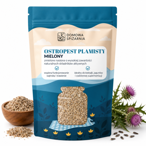 ostropest plamisty mielony, ostropest mielony, mielony ostropest, nasiona ostropestu, ostropest do koktajli, ostropest do jogurtu, ostropest do owsianki, naturalny ostropest, ostrope (1).png