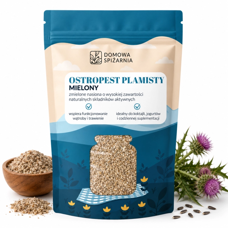 ostropest plamisty mielony, ostropest mielony, mielony ostropest, nasiona ostropestu, ostropest do koktajli, ostropest do jogurtu, ostropest do owsianki, naturalny ostropest, ostrope (1).png