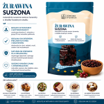 żurawina suszona, suszona żurawina, żurawina do owsianki, żurawina do musli, żurawina do sałatek, żurawina do ciast, żurawina do deserów, suszone owoce, naturalna przekąska, bakalie, żurawi.png
