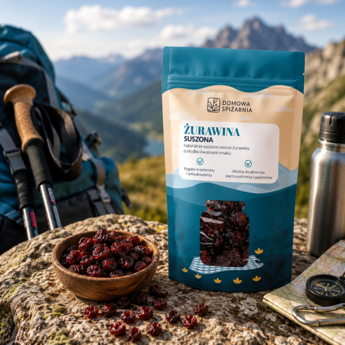 żurawina suszona, suszona żurawina, żurawina do owsianki, żurawina do musli, żurawina do sałatek, żurawina do ciast, żurawina do deserów, suszone owoce, naturalna przekąska, bakalie, żurawi (5).png