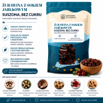 żurawina suszona bez cukru, żurawina z sokiem jabłkowym, suszona żurawina bez cukru, żurawina słodzona sokiem jabłkowym, żurawina do owsianki, żurawina do musli, żurawina.png