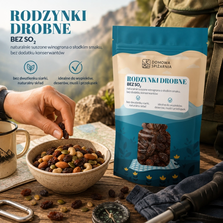rodzynki drobne bez SO2, rodzynki bez SO2, rodzynki bez dwutlenku siarki, rodzynki naturalne, rodzzynki do musli, rodzynki do owsianki, rodzynki do ciast, rodzynki do deserów, suszone winog.png