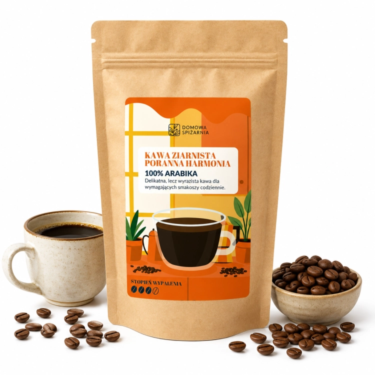 kawa ziarnista Poranna Harmonia, kawa specialty Nikaragua, kawa 100% arabica, kawa z Nikaragui, kawa ziarnista premium, kawa karmelowa, kawa z nutami herbacianymi, kawa z nutą .png