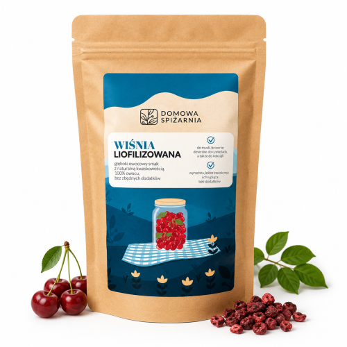 wiśnia liofilizowana, liofilizowana wiśnia, wiśnie liofilizowane, owoce liofilizowane, wiśnia do deserów, wiśnia do owsianki, wiśnia do musli, wiśnia do jogurtu, wiśnia do wypiekó (1).png
