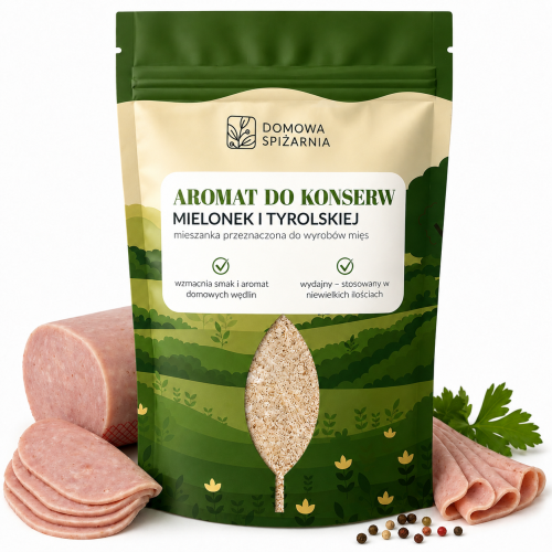 aromat do tyrolskiej, aromat do kiełbasy tyrolskiej, przyprawy do tyrolskiej, dodatki do wędlin, produkcja kiełbas, domowe wędliny, aromaty do wyrobów mięsnych (1).png