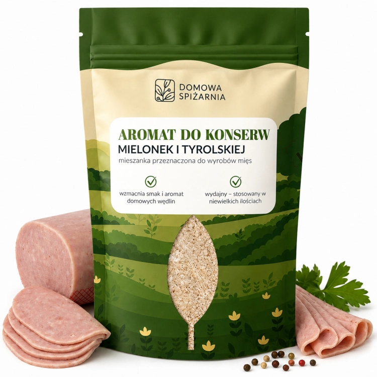 aromat do tyrolskiej, aromat do kiełbasy tyrolskiej, przyprawy do tyrolskiej, dodatki do wędlin, produkcja kiełbas, domowe wędliny, aromaty do wyrobów mięsnych (1).png