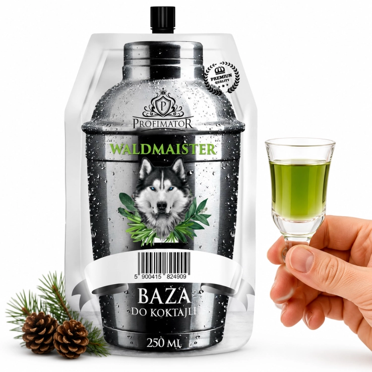 zaprawka Waldmaister, zaprawka do alkoholu Waldmaister, koncentrat owocowy do alkoholu, likier Waldmaister, zaprawka do nalewki, zaprawka do drinków, oryginalna zaprawka smakowa, zaprawka 300 ml.jpg