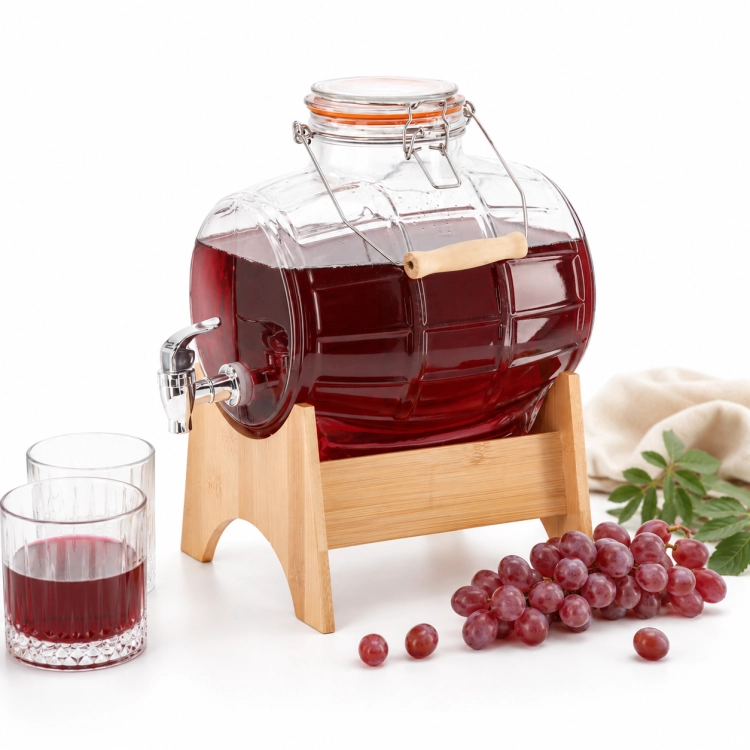 beczułka szklana 5 l, beczułka z kranikiem, beczułka na nalewki, beczułka na wódkę, beczułka na bimber, beczułka na whisky, szklany dozownik alkoholu, beczułka na wesele, beczułka do alkoholu, beczułka na przyjęcie, poje.png