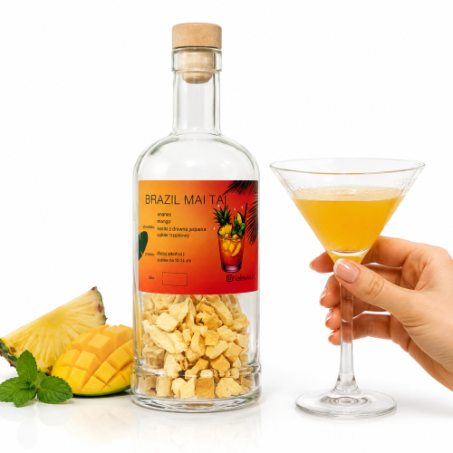 zestaw do robienia nalewek, Brazil Mai Tai, nalewka ananas mango, zestaw na nalewkę owocową, egzotyczna nalewka, zestaw do nalewek premium, ananas do nalewek, mango do nalewek, drewno Jagueira, kostki Jagueira, nalewka tro.png